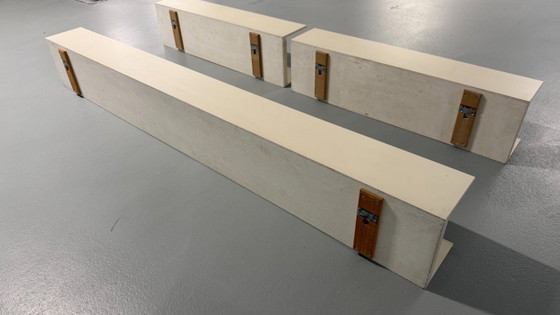 3x Walter Wirz Wall Shelves Wilhelm Renz Germany 1965 – Wall cabinet, Wood (photo 6 of 7)