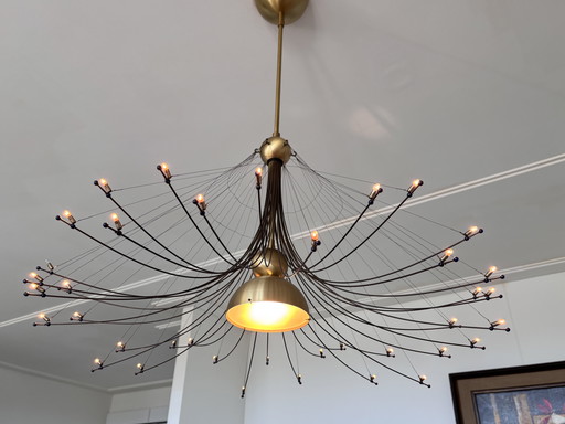 Lampada a sospensione Quasar “Extase” – Design in ottone di Jan Pauwels