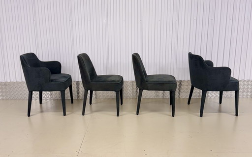 4 chaises de salle à manger de luxe MAXALTO type FEBO | Citterio