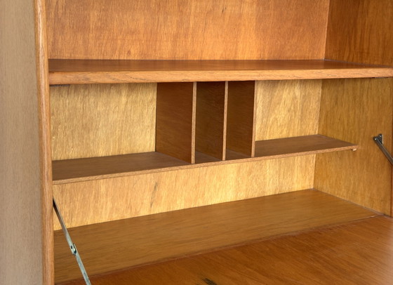 Vintage Pastoe Secretaire/Boekenkast BE04. Cees Braakman – High boards, Wood (photo 3 of 11)