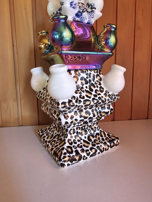 Delft Blue tulip vase