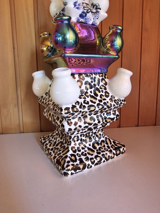 Image 1 of Delft Blue tulip vase