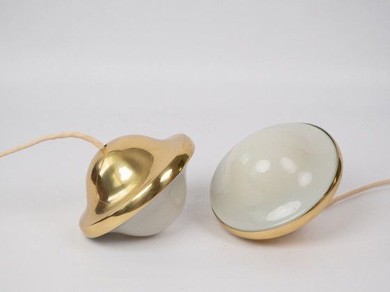 Image 1 of Pair of Danish Vintage Bubi Lamps by Henning Koppel, Louis Poulsen, 1972