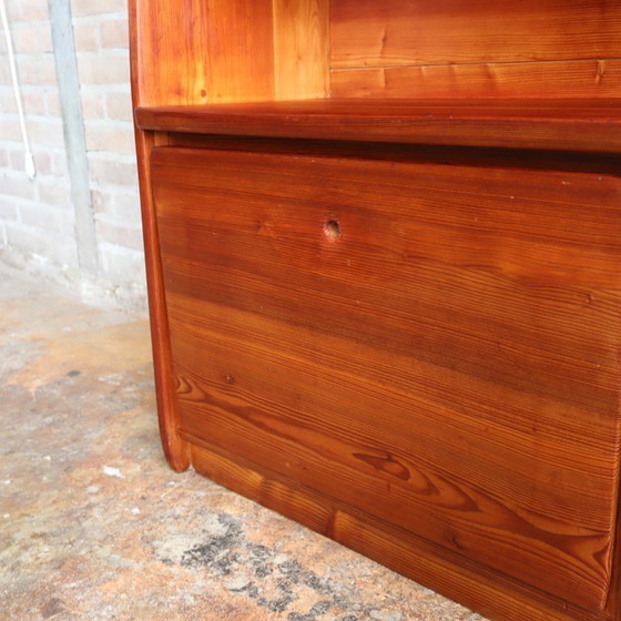 Image 1 of Vintage kast hoog boeken massief hout