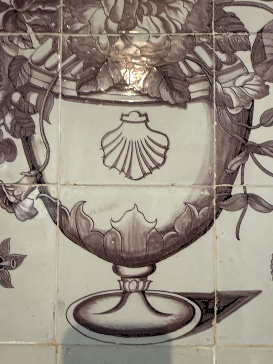 Panel de azulejos antiguos – Decoración de pared, Ceramic, Wood (photo 2 of 4)