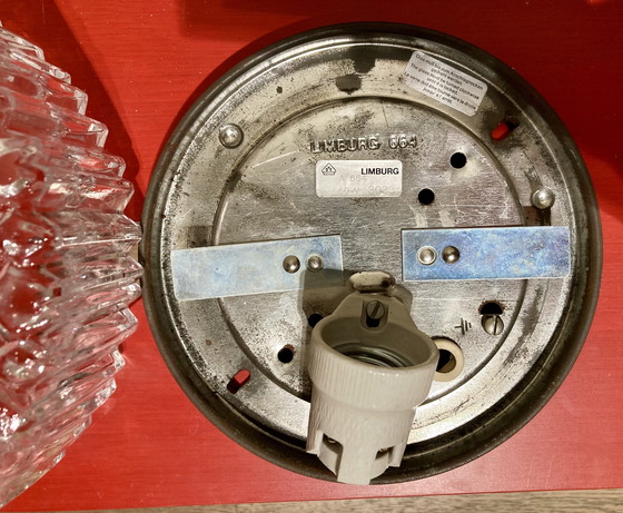 Image 1 of Helena Tynell – Glashütte Limburg 664 – Deckenleuchte mit Blasenglas – 1960er Jahre – Original