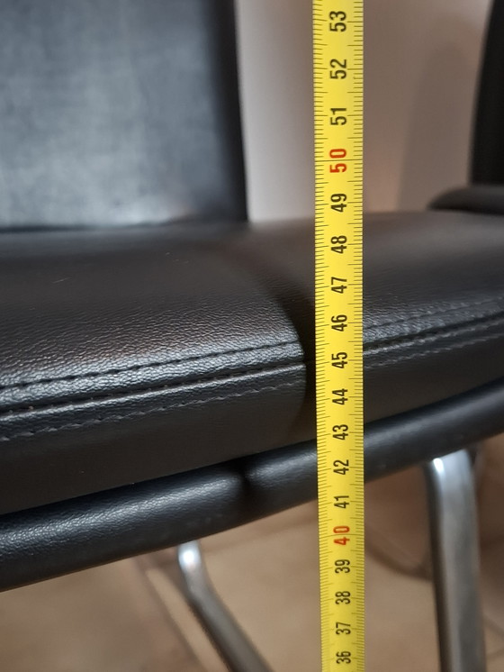 Image 1 of Ensemble de deux fauteuils en cuir des années 70