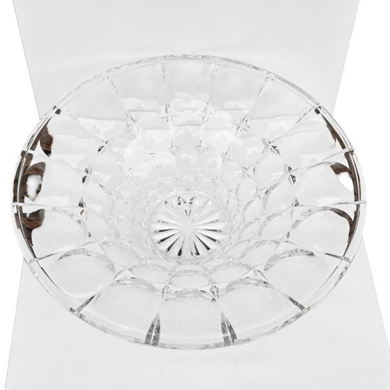 Image 1 of Bohême | Coupe en cristal lenticulaire | Tchécoslovaquie | Années 1970-1980 | Verre au plomb