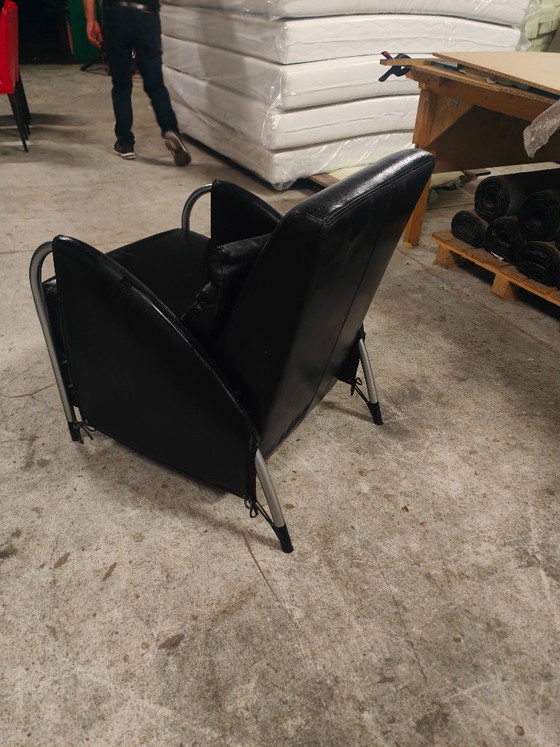 Gelderland 6020 Fauteuil in Zwart Leder, Jan des Bouvrie – Leather (photo 10 of 14)