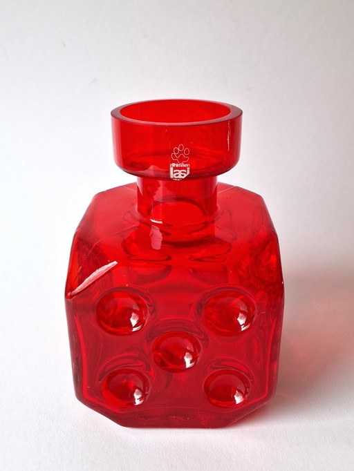 Riihimäen Lasi - "Noppa" Vase by Erkkitapio Siiroinen