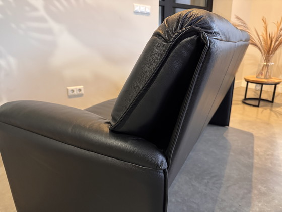 Image 1 of Leolux Bora Beta as new black leather