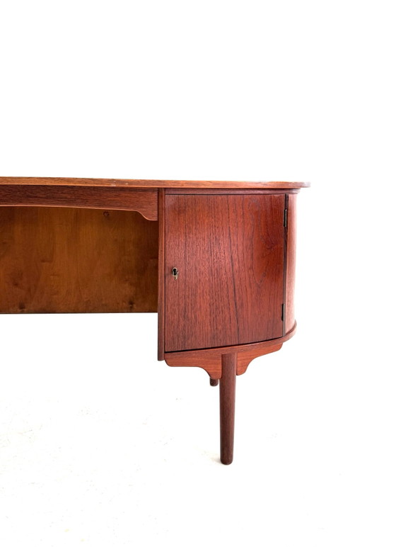 Scrivanie 'Bullet' vintage in teak, H.P. Hansen anni '60 – Legno, Metallo (photo 5 of 15)