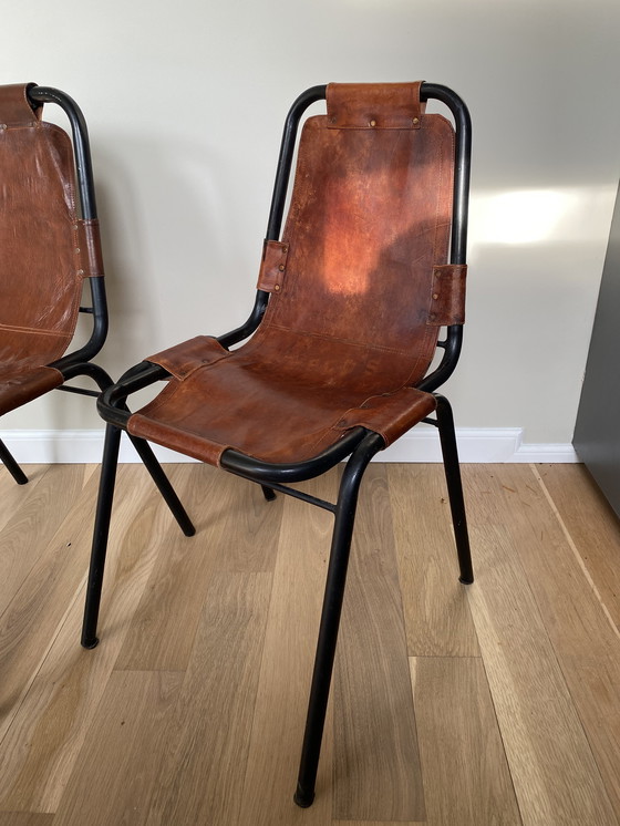 Image 1 of 2 chaises vintage Les Arcs, style Charlotte Perriand