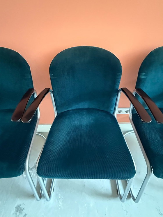 Image 1 of 5 fauteuils/chaises de conférence Gispen Design – 413R W.H. Gispen – Dutch Originals