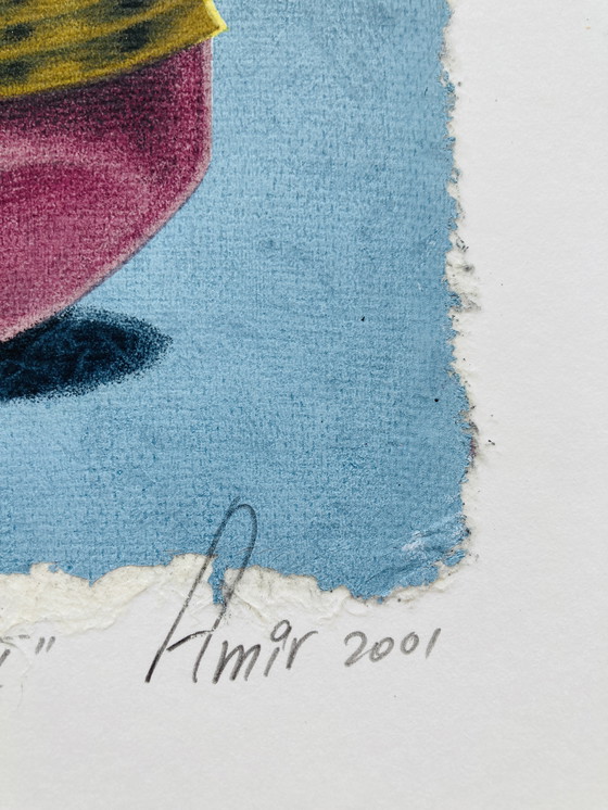 Image 1 of Sharon Amir - Matite serigrafiche vintage - Blu e rosa - ZL