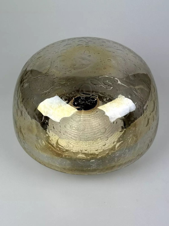 Image 1 of 60s 70s plafondlamp Plafoniere Flush Mount Böhmer Leuchten Duitsland Glas