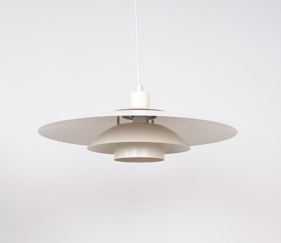 Image 1 of Suspension vintage danoise en métal superposé