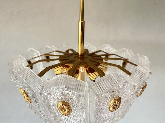 Vintage Kaiser Leuchten Hanglamp – Hanglampen, Glass, Brass (photo 5 of 16)