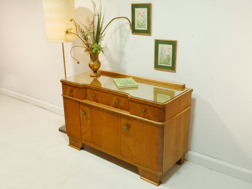Vintage chest of drawers, sideboard, late 1940s to early 1950s, Germany