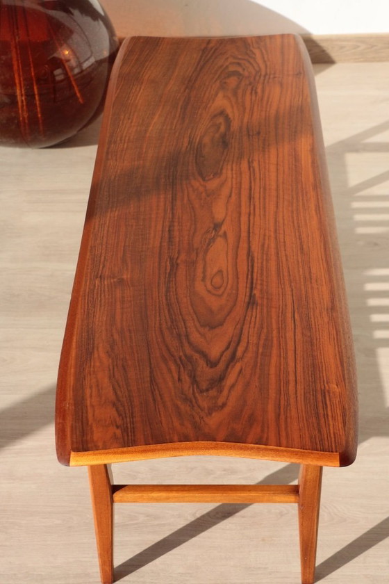Image 1 of Vintage Everest Coffee Table in Walnut – "Surfboard" Style (1960s)