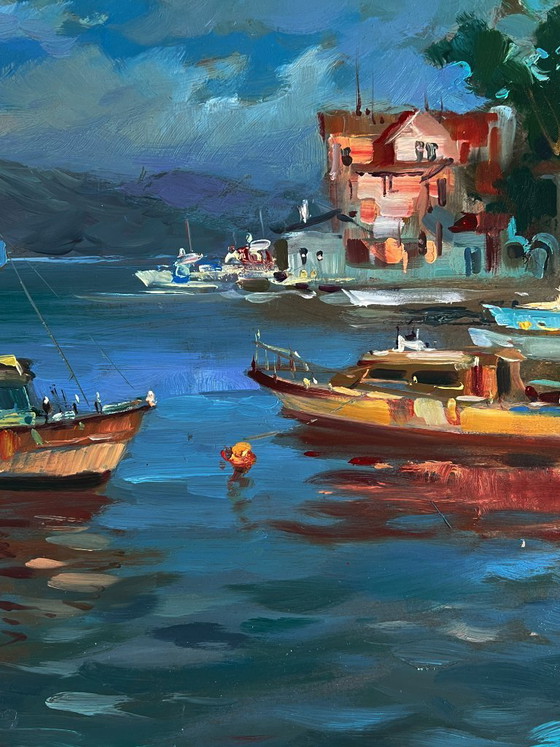 Image 1 of River Ships near the Shore