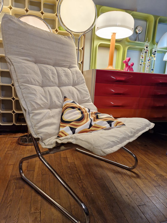 Image 1 of RARE 🪑 Fauteuil Loung 📎 IKEA 1973 "Gemet" Jan Dranger & Johan Huldt