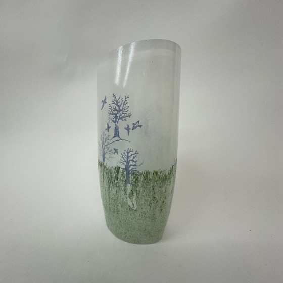 Image 1 of Vintage "Oktober" glass vase by Kjell Engman for Kosta Boda, 1990