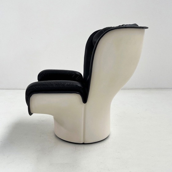 Image 1 of Black & White Elda Lounge Chair by Joe Colombo for Comfort, 1960s