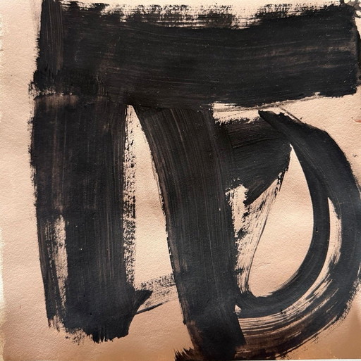 Abstracte studie op papier