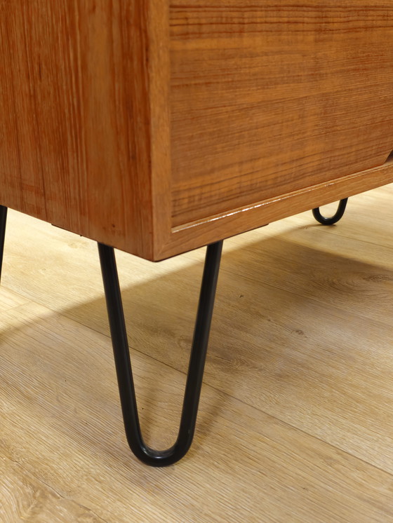 Image 1 of Vintage Chest of Drawers Small Drawer Cabinet Small Cabinet Hairpin Legs