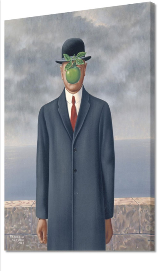 René Magritte – Mann mit Apfel