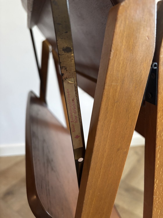 Image 1 of Vintage Scandinavische Opklapbare Serveerwagen Jaren 60/70 M