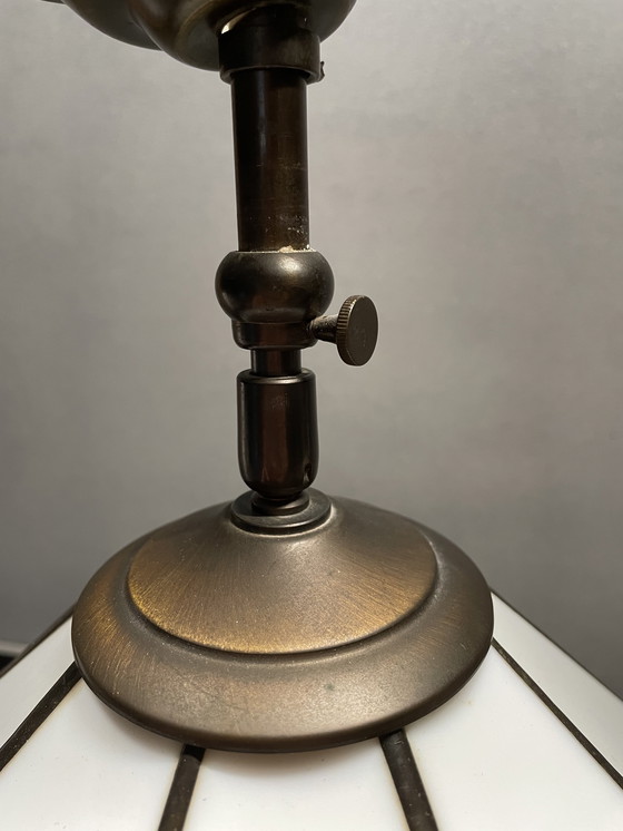 Image 1 of Lampada da soffitto in stile Tiffany | Vetrata geometrica | Look Art Deco