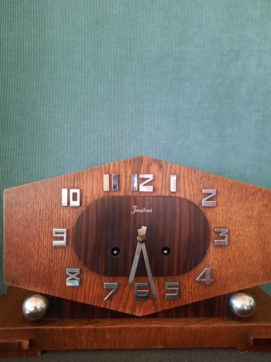 Vintage Junghans Klok – Klokken, Wood, Chrome (photo 2 of 15)