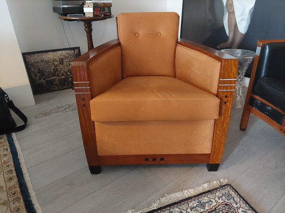Image 1 of 1 Very Luxury Heavy Duty Art Deco Armchair From Schuitema Stadskanaal