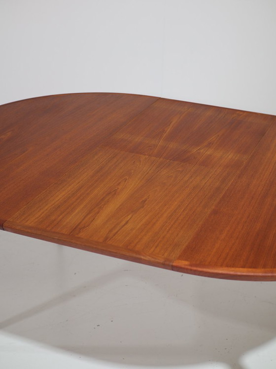 Image 1 of Henry Rosengren Hansen round extendable teak dining table