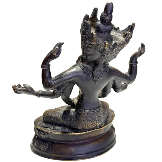 Antigua Ushnishavijaya (Namgyalma) tibetana para una larga vida – Esculturas, Bronze (photo 6 of 10)