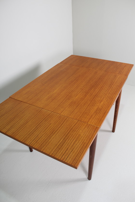 Image 1 of Vintage Square Extendable Dining Table - 1960s, Teak