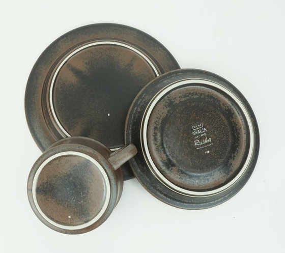 Image 1 of n. 1 di 2: SET DA TÈ 3 pezzi arabia ruska ulla procope anni '60