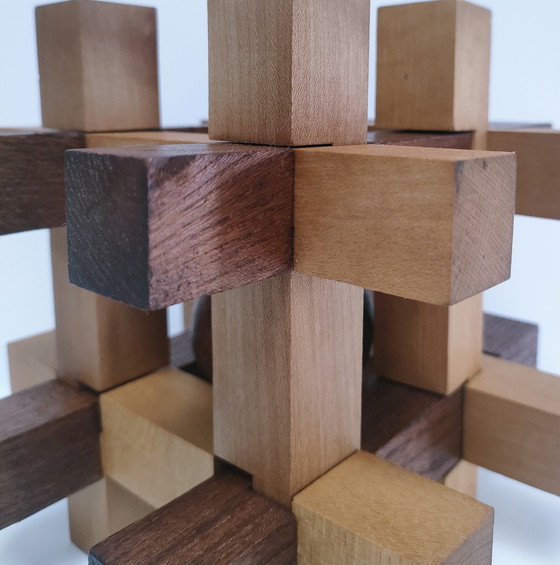 Image 1 of puzzel XL massief hout jaren 80