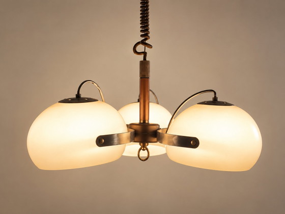 Lampada a Sospensione Vintage Dijkstra – 3 Luci – Anni '70 – Dutch Design – Dijkstra Lampen, Plafoniere (photo 6 of 7)
