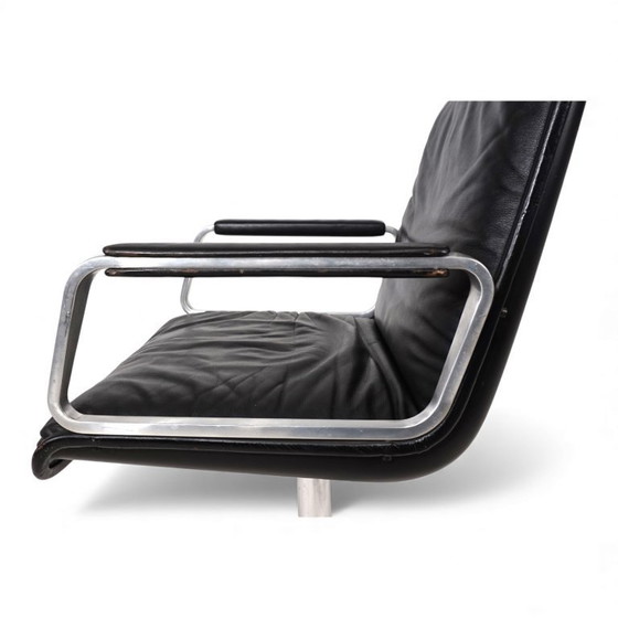 Image 1 of Sedia girevole da conferenza/pranzo Wilkhahn Delta in pelle di Delta Group, 1960