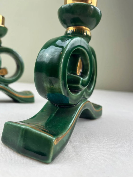 Keramik-Kerzenhalter aus den 1950er Jahren – Porcelain, Vintage (photo 4 of 15)