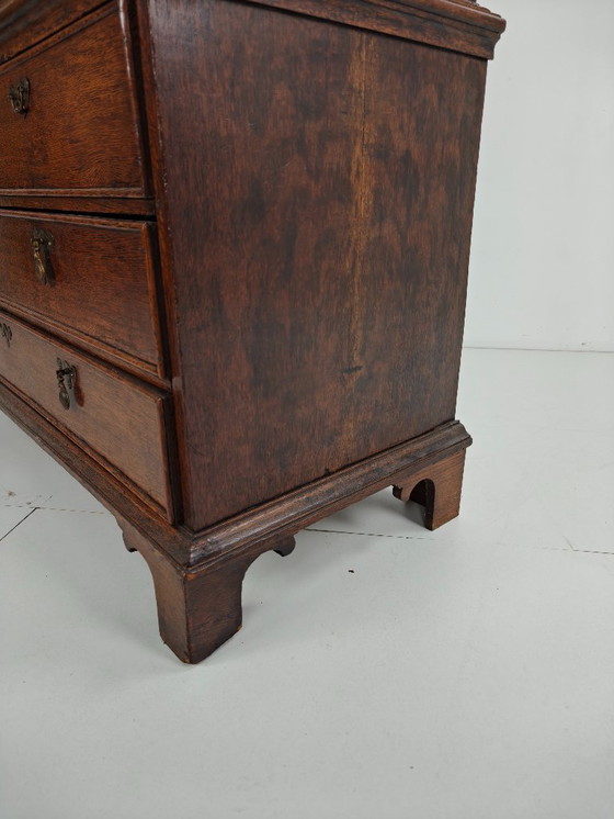 Image 1 of Dutch 18th Century Oak Cabinet – “Diaper Cabinet”