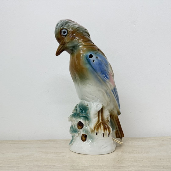Image 1 of Vintage porcelain Parfume lamp bird , 1950s