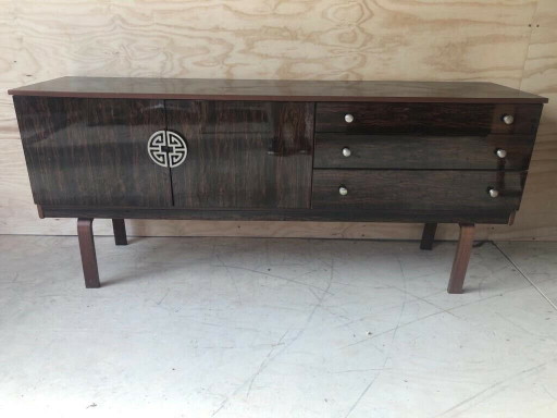 Buffet bas en palissandre de Schreiber, 1962