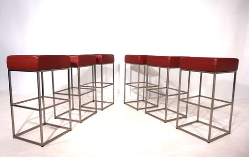 Juego de 6 taburetes de bar De Sede DS 218/55 de Paolo Piva, 2000