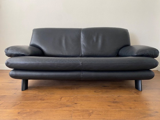 Image 1 of Vintage leren bank