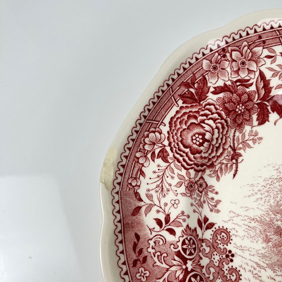 Image 1 of Large oval dish "Burgenland", Villeroy & Boch, red