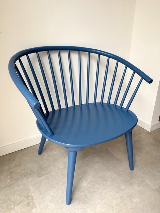 Fauteuil vintage Gilles Lundgren « Eker » / fauteuil à lattes